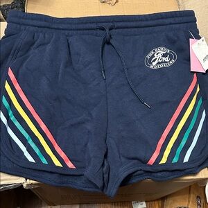 Ford Women's Athletic Shorts with Colorful Stripes sizes M-2X-XL-XS